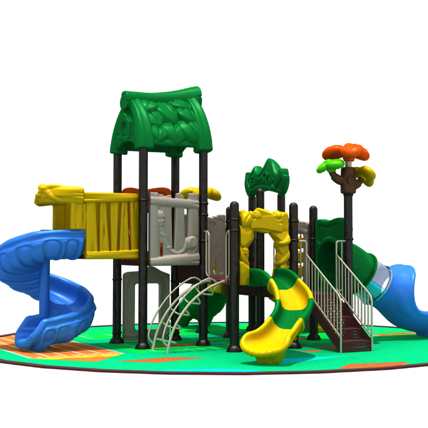 绿洁地产滑滑梯组合 室外老年健身路径 淮安小区体育健身器材(图5)